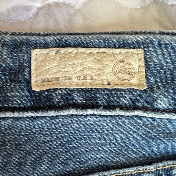 Ag Adriano Goldschmied Tomboy Relaxed Straight Leg Blue Jeans Made in USA 27R - Picture 15 of 16